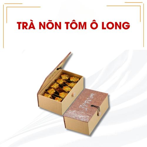 Trà Nõn Tôm Ô Long Cầu Tre Việt Hộp Gỗ 100g