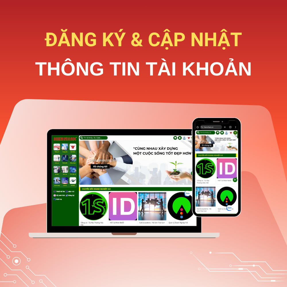Đăng Ký Thành Viên Website & Cập Nhật Thông Tin Cá Nhân