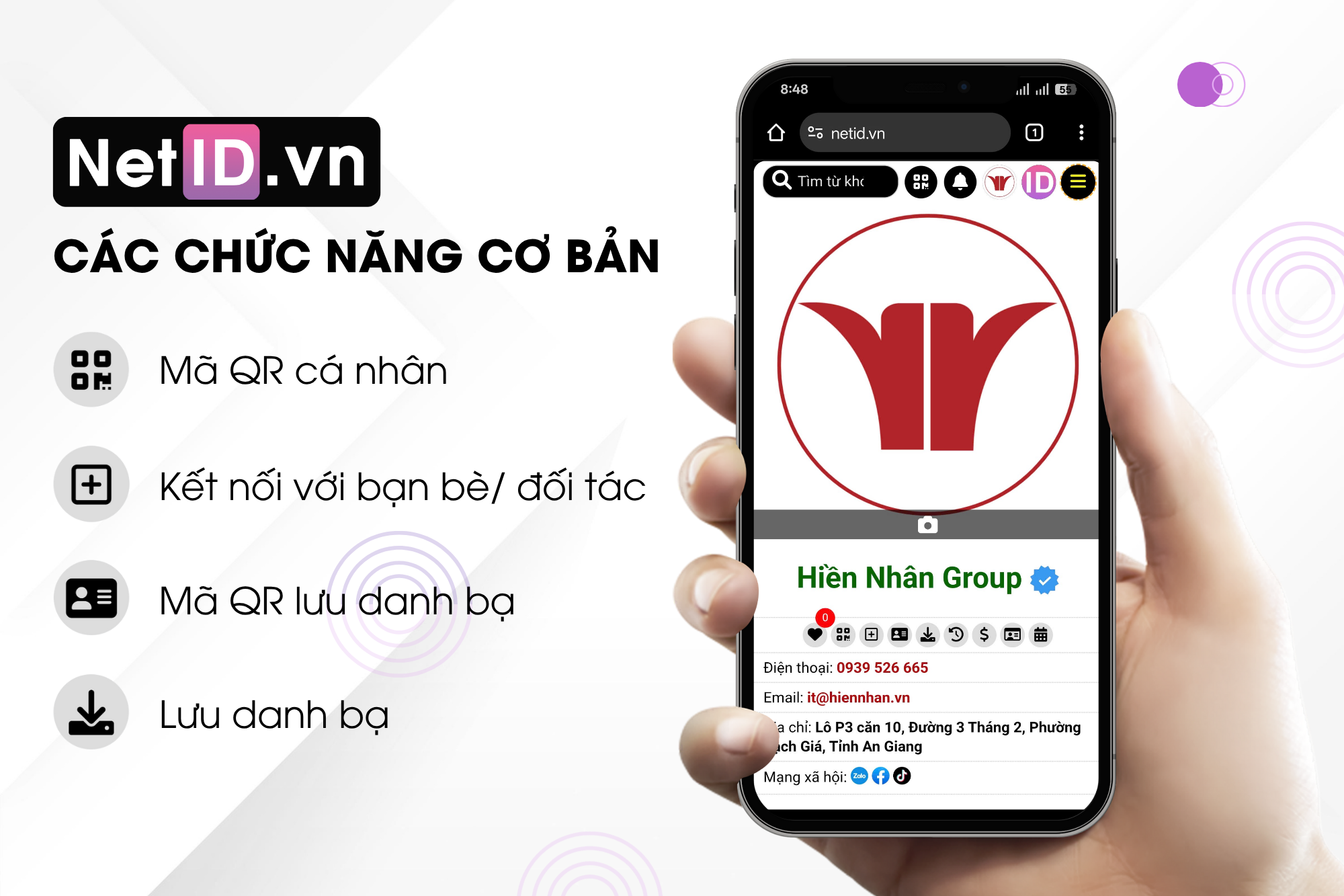 Các chức năng cơ bản trên tài khoản NetID cá nhân