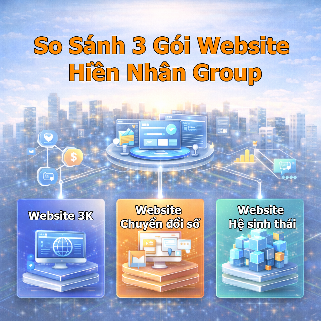 So Sánh 3 Gói Website Hiền Nhân Group