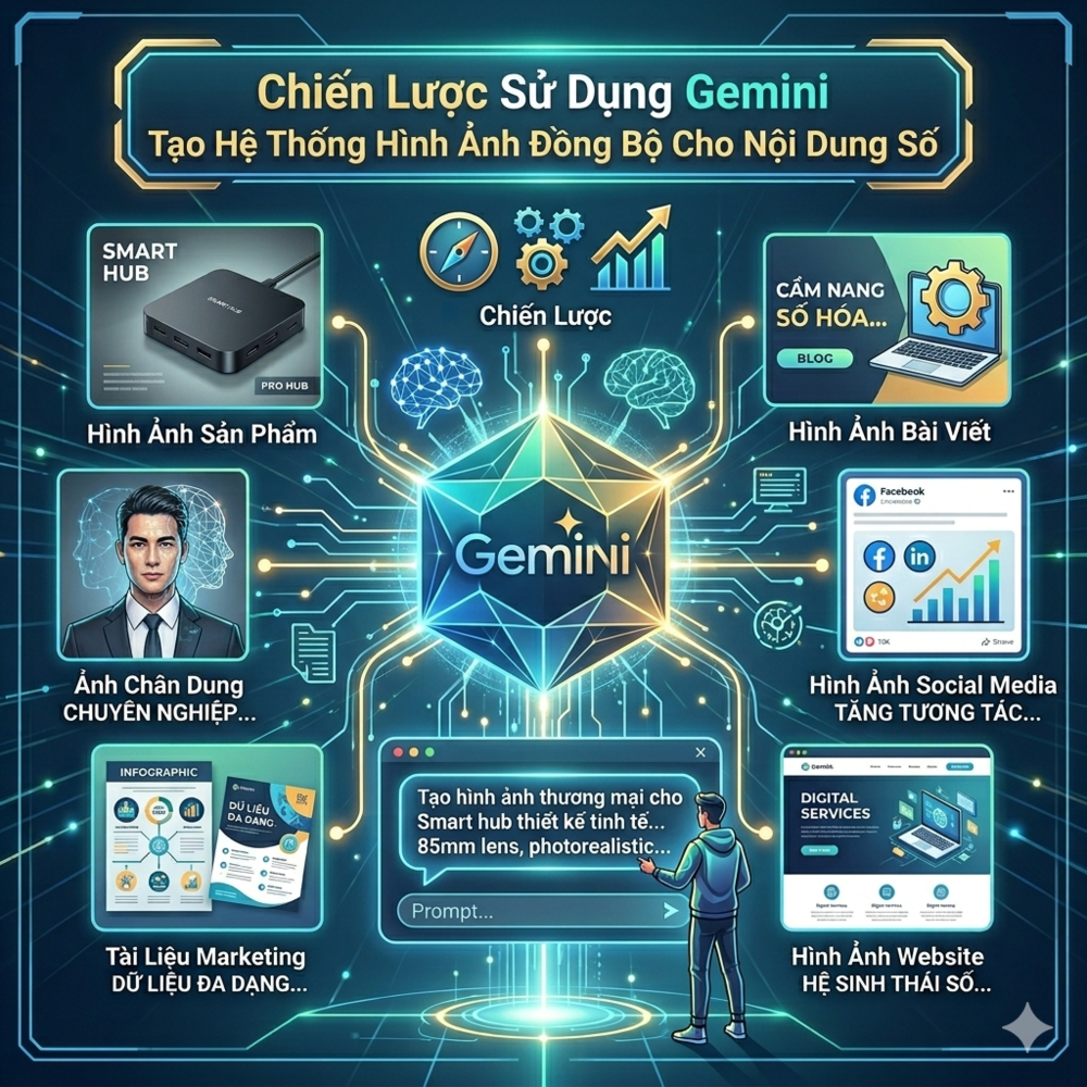 Chiến Lược Sử Dụng Gemini Tạo Hệ Thống Hình Ảnh Đồng Bộ Cho Nội Dung Số