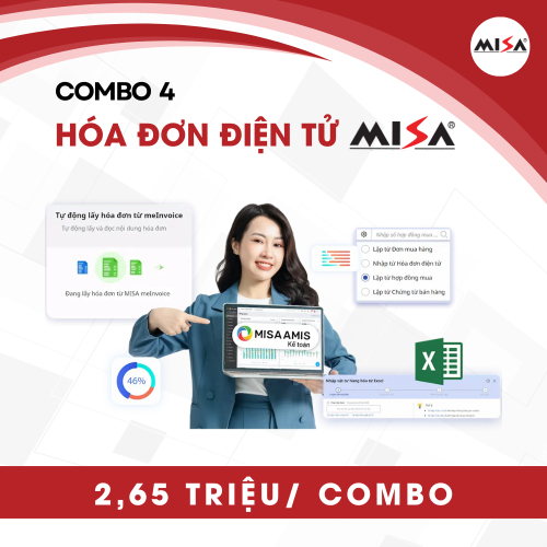 Combo 4: Giải Pháp Hóa Đơn Điện Tử MISA