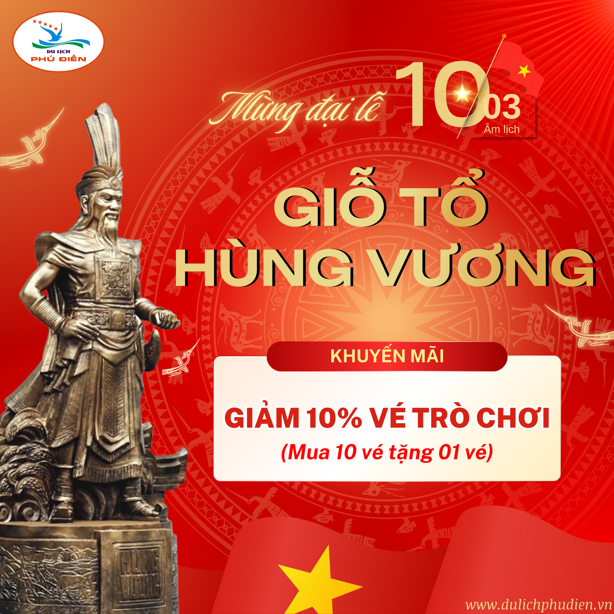 Du Lịch Phú Điền Tri Ân Ngày Giỗ Tổ Hùng Vương 2025