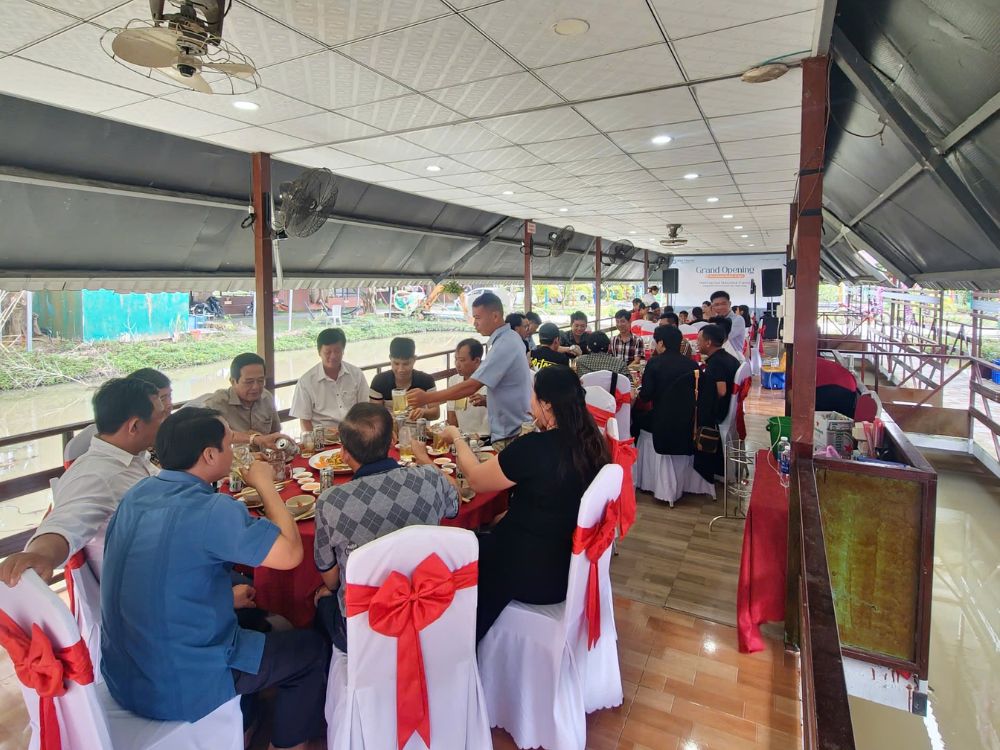 Buổi gặp mặt với không gian xanh mát và món ăn đặc sản, độc đáo tại Phú Điền