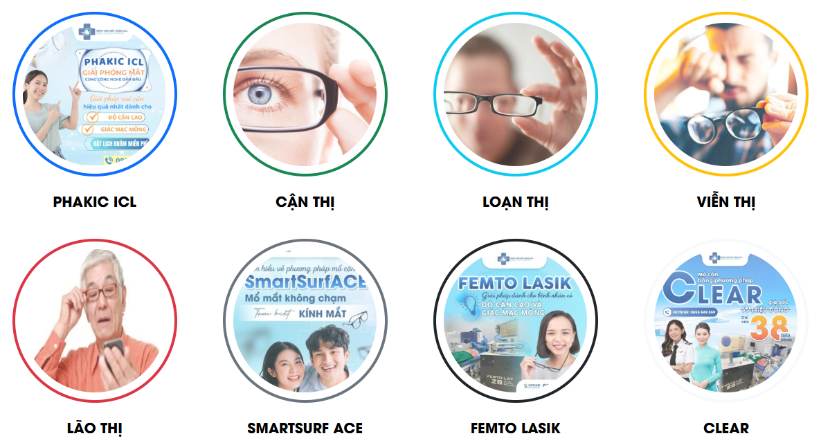 Dịch vụ từ Bệnh Viện Mắt Sông Cầu