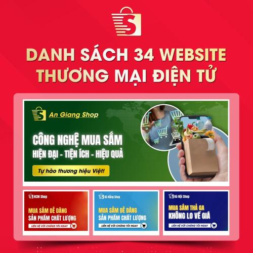 Danh Sách Website TMĐT Của 34 Tỉnh Thành Việt Nam