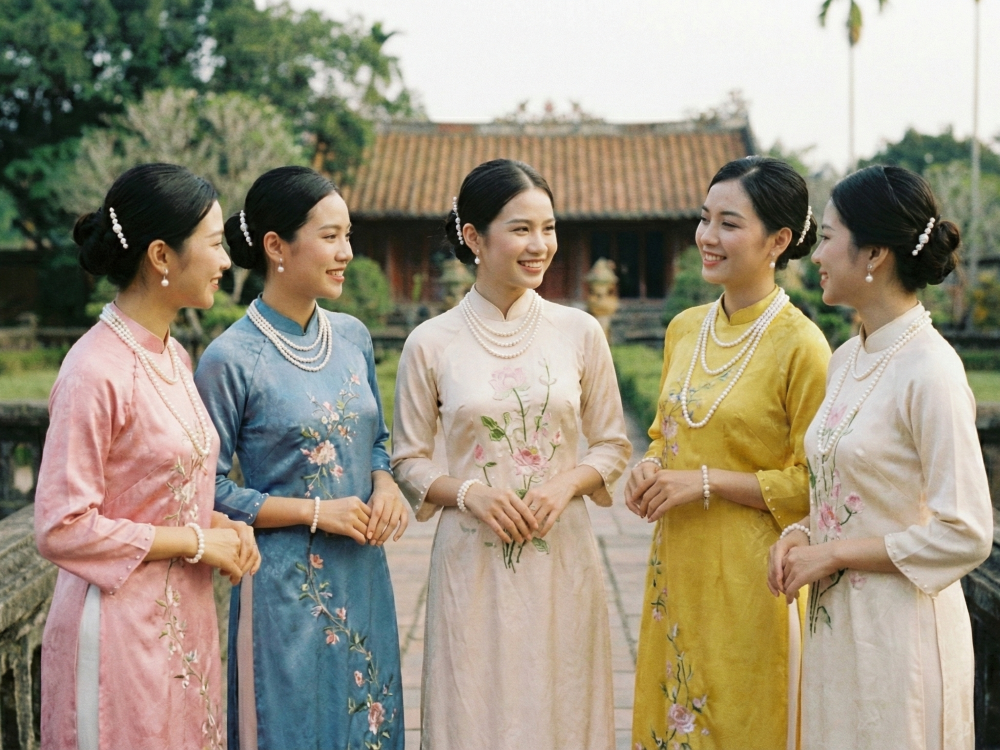 Áo dài đang thay đổi và ngọc trai cần được thừa nhận đúng