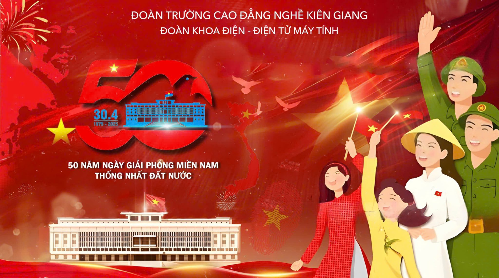 Khoa Điện - ĐTMT: Sáng Mãi Ngọc Lâu - Kỷ Niệm 50 Năm Ngày Giải Phóng Miền Nam, Thống Nhất Đất Nước - Tinh Thần Yêu Nước, Đoàn Kết Và Khát Vọng Vượt Lên