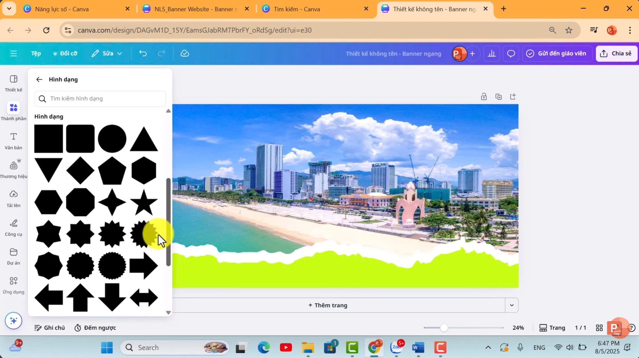 Thiết kế hộp nội dung chính