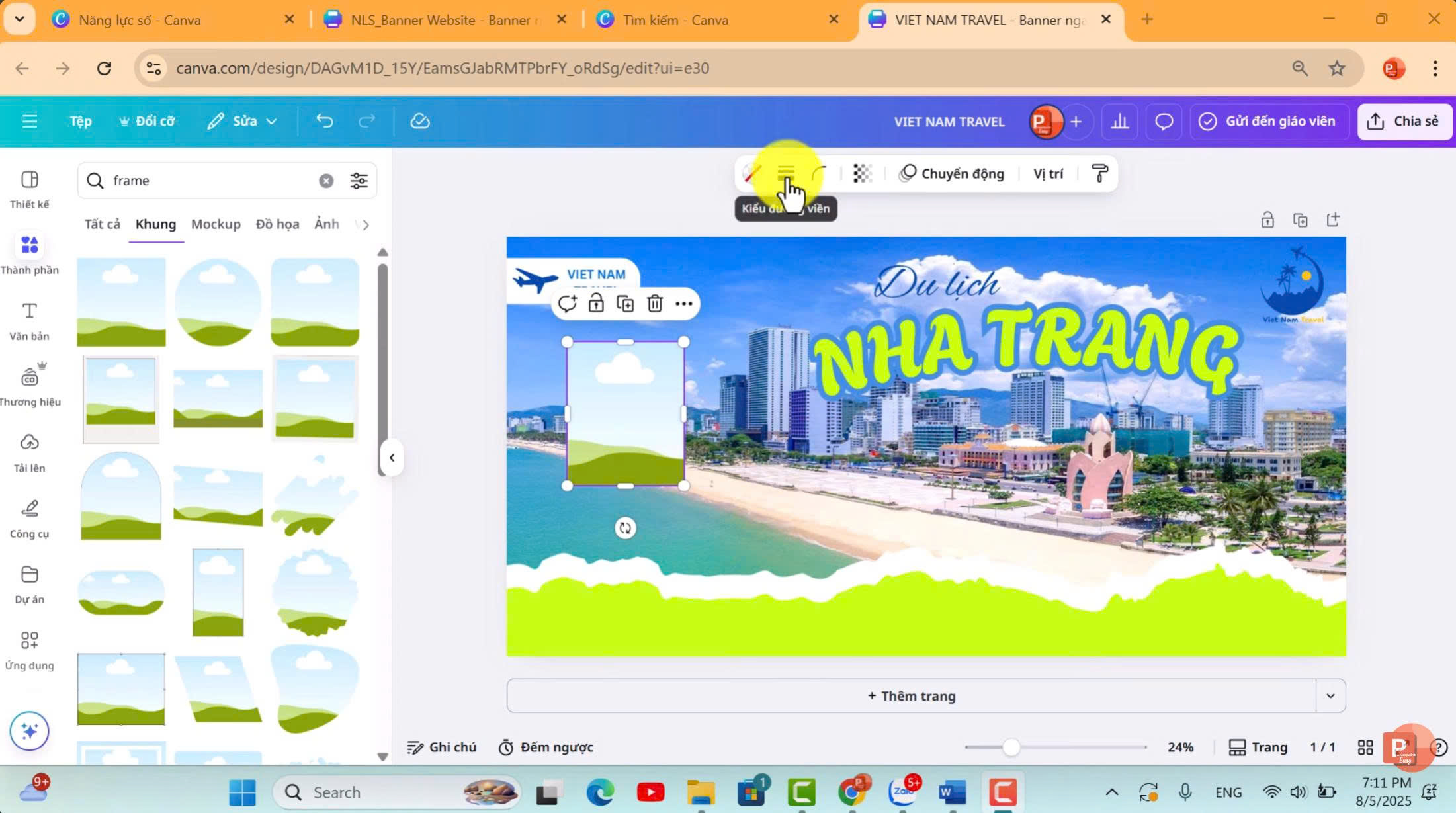 Thêm đường viền