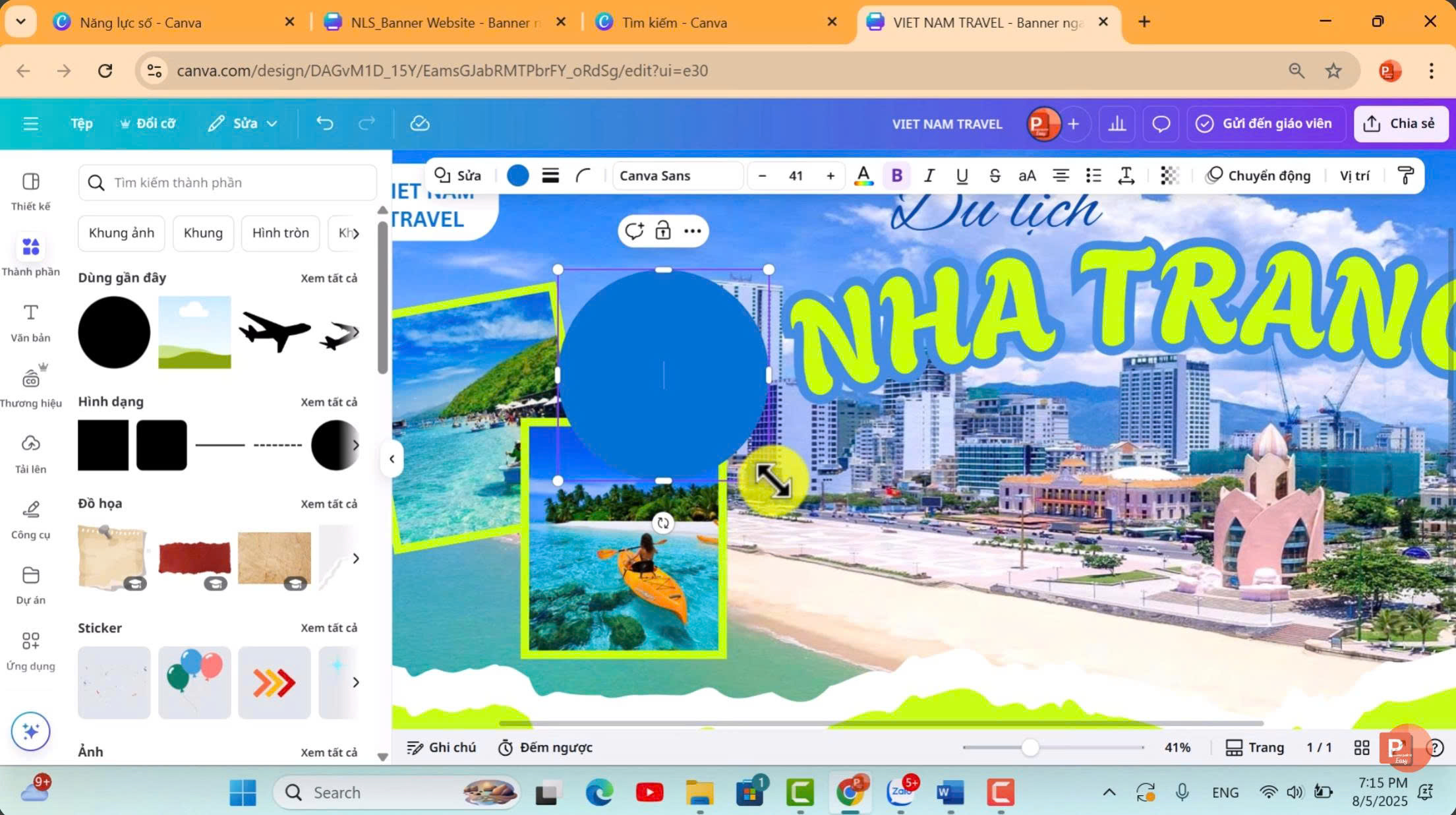Vẽ hình tròn lớn (Nền)