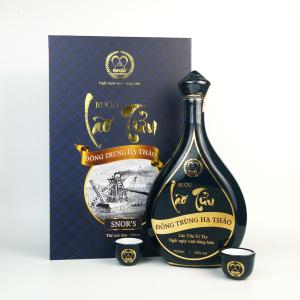 Rượu Lão Tửu Đông Trùng Hạ Thảo Út Tây - Bình Gốm Xanh 700ml - Đặc Sản Hậu Giang