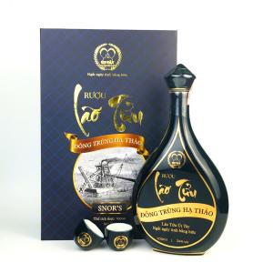 Rượu Lão Tửu Đông Trùng Hạ Thảo Út Tây - Bình Gốm Xanh 700ml - Đặc Sản Hậu Giang