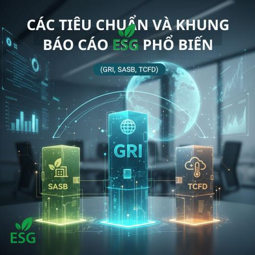 Các Tiêu Chuẩn Và Khung Báo Cáo ESG Phổ Biến (GRI, SASB, TCFD)