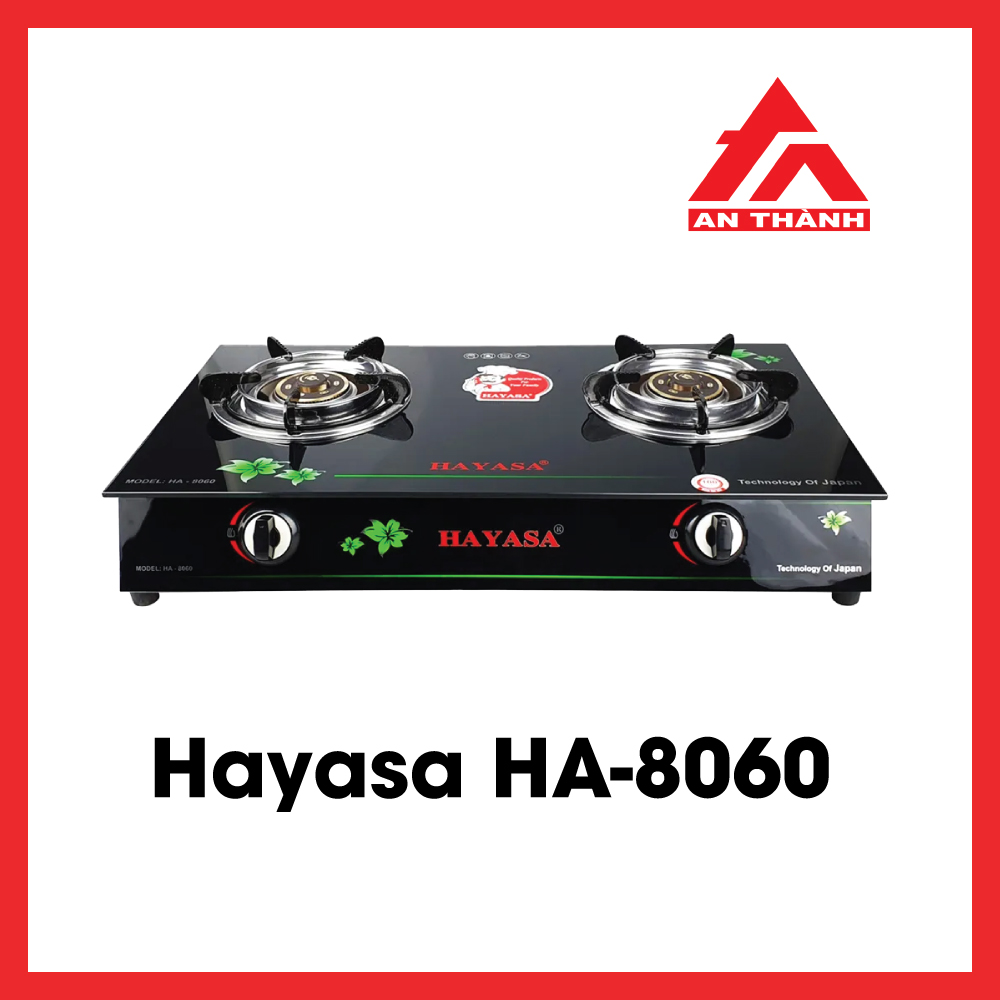 Bếp Gas Đôi Kiếng Cường Lực Hayasa Ha8060 – An toàn, sang trọng, tiết kiệm cho mọi gia đình