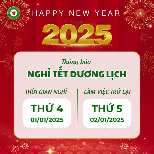 Lịch nghỉ tết Dương lịch 2025