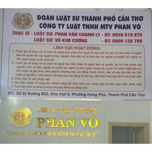 Công Ty Luật TNHH MTV Phan Võ