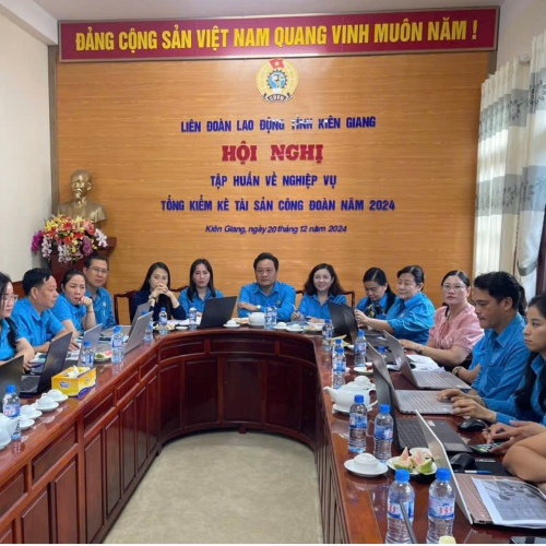 Liên Đoàn Lao Động Tỉnh Tham Gia Hội Nghị Tập Huấn Về Nghiệp Vụ Tổng Kiểm Kê Tài Sản Công Đoàn Năm 2024