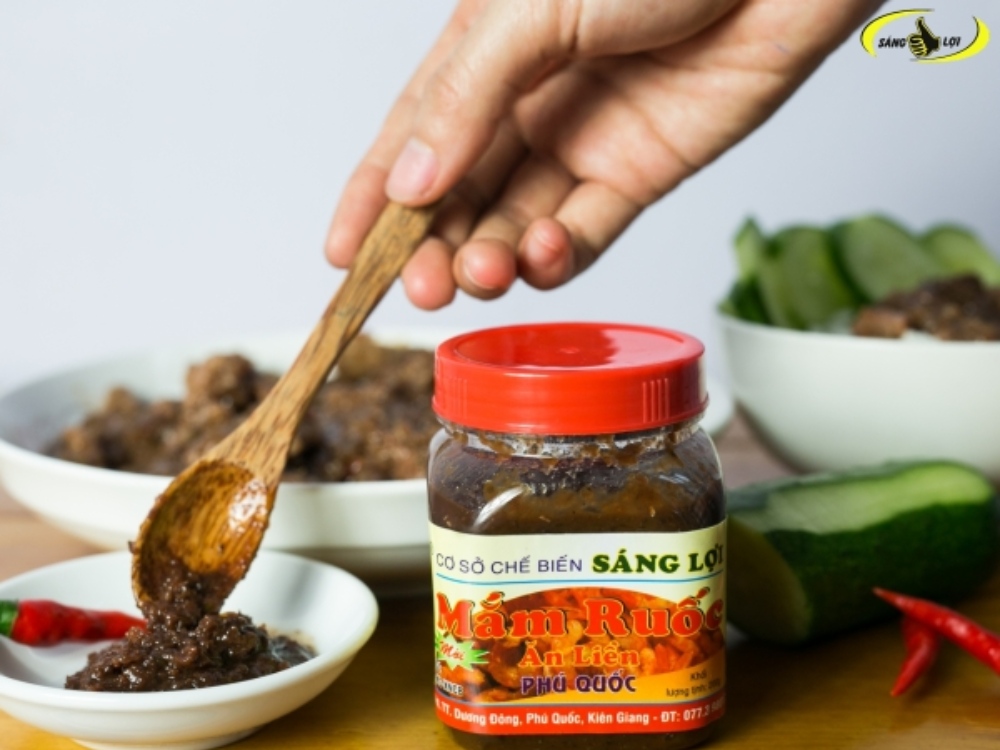 Mắm ruốc ăn liền hộp vuông 200gr