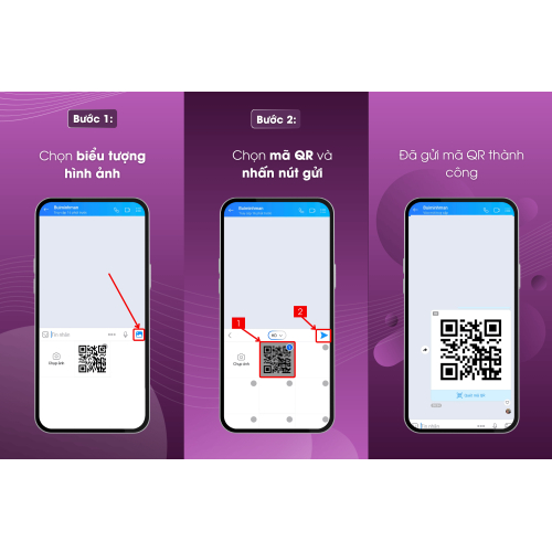 Gửi mã QR qua Zalo