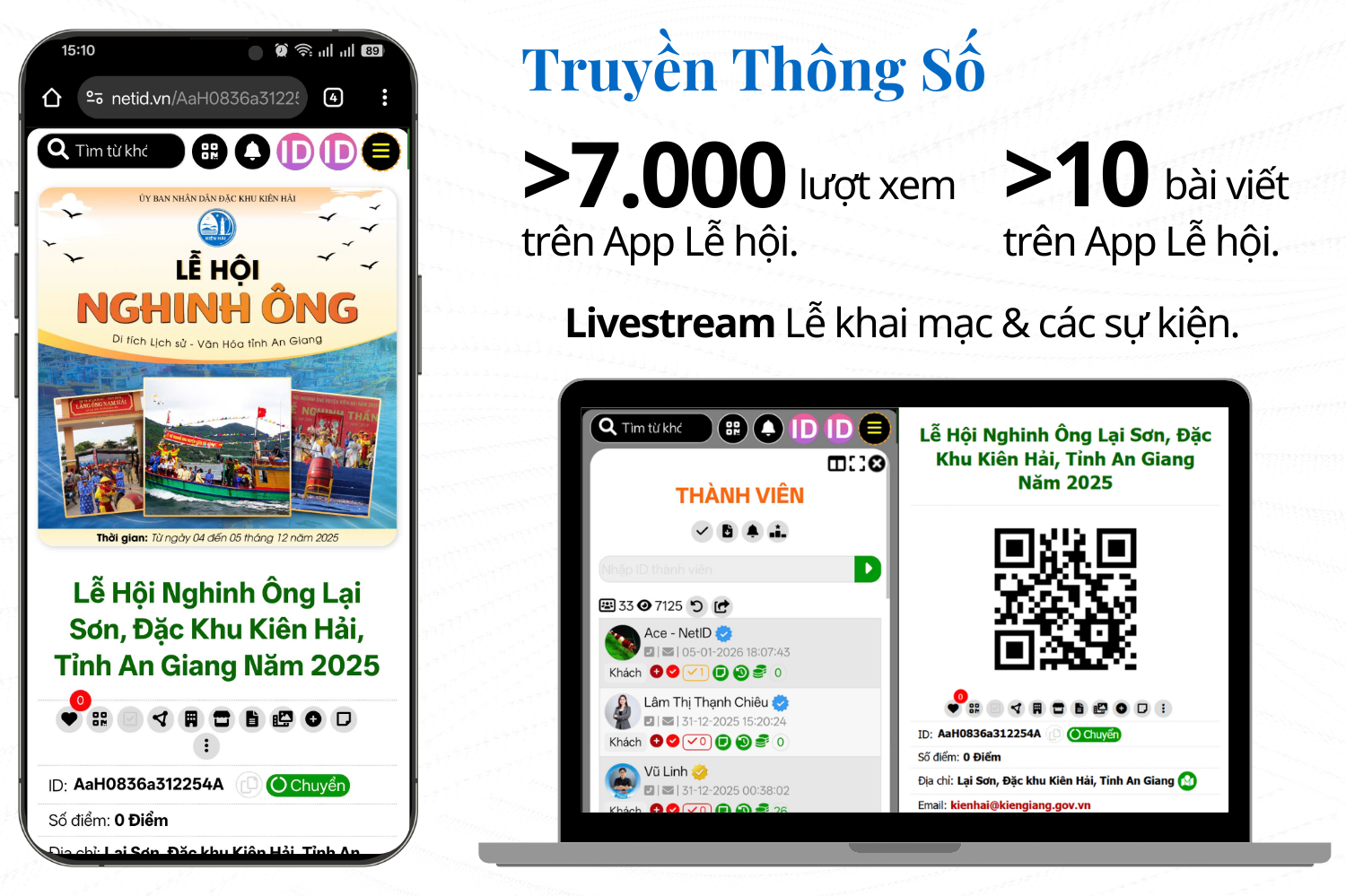 NetID – App Lễ hội là điểm nhấn đáng chú ý