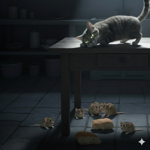 Câu chuyện: Đeo chuông cho mèo