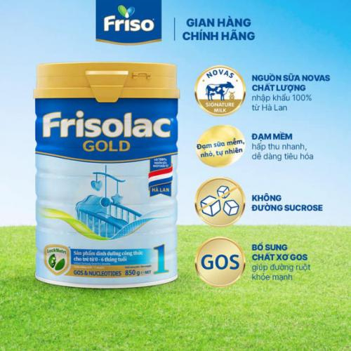 Sữa Bột Frisolac Gold 1 Lon 850gr (0-6 Tháng)